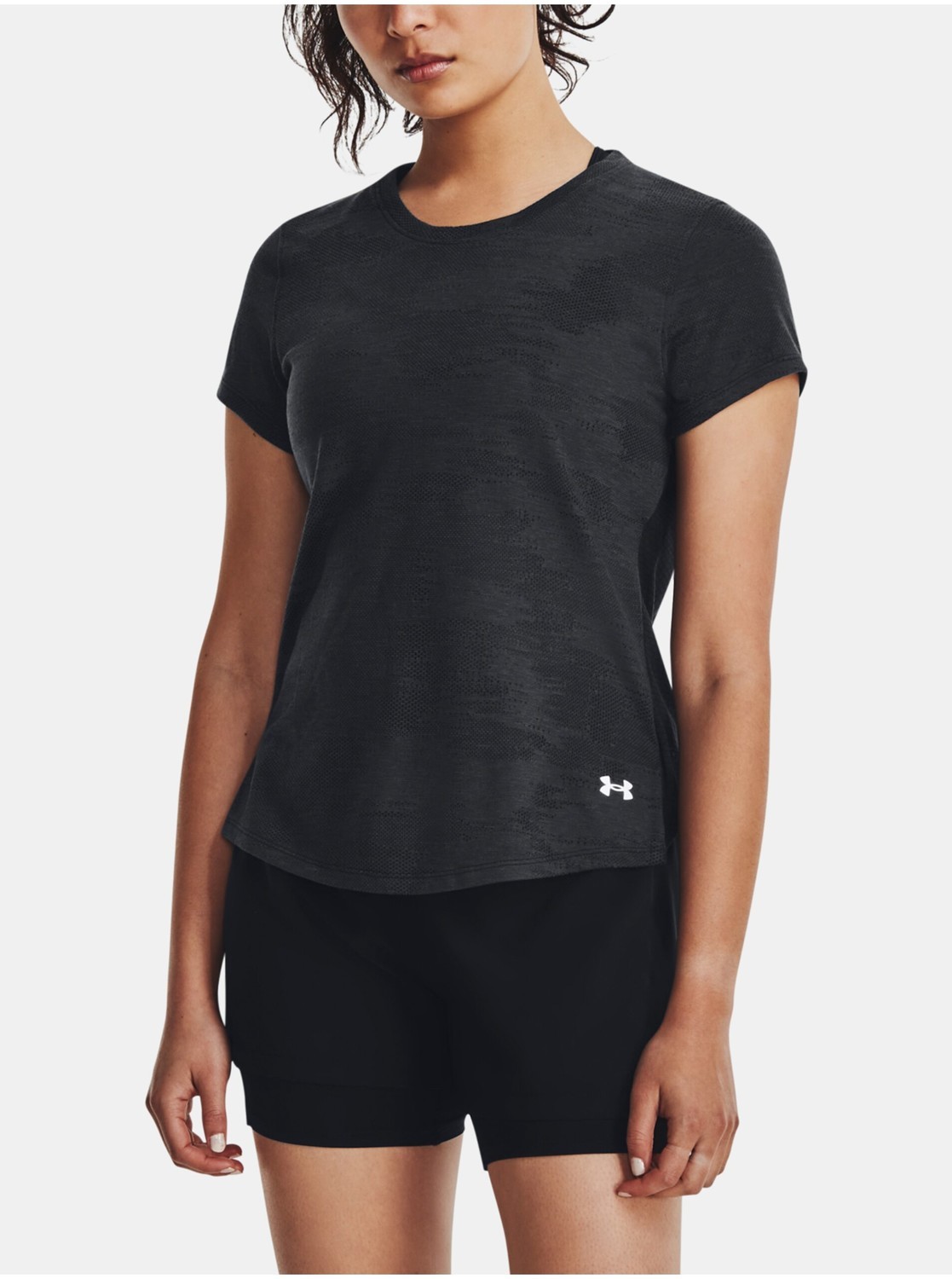 Čierne dámske športové tričko Under Armour Streaker