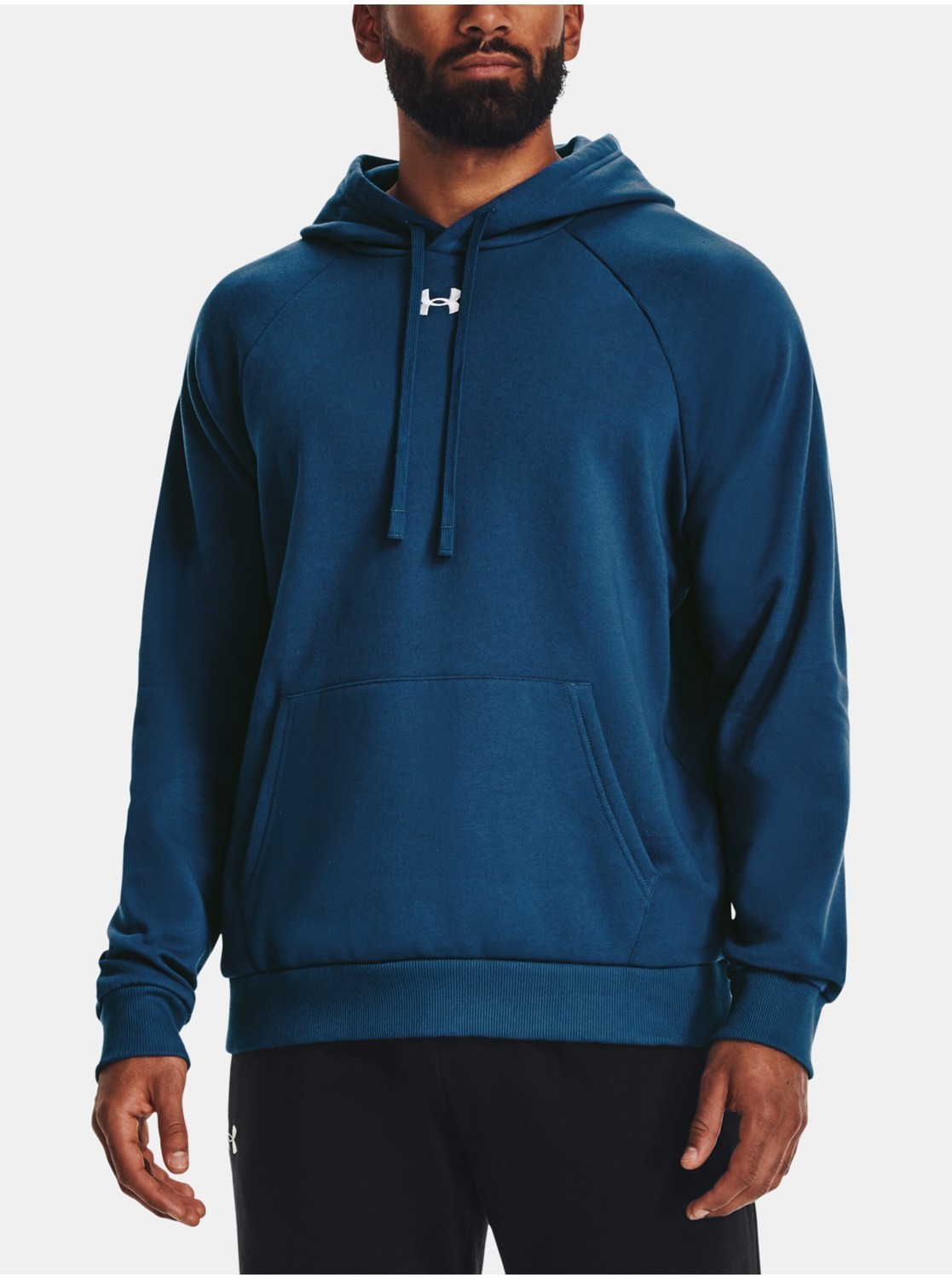Tmavomodrá pánska mikina s kapucňou Under Armour Rival