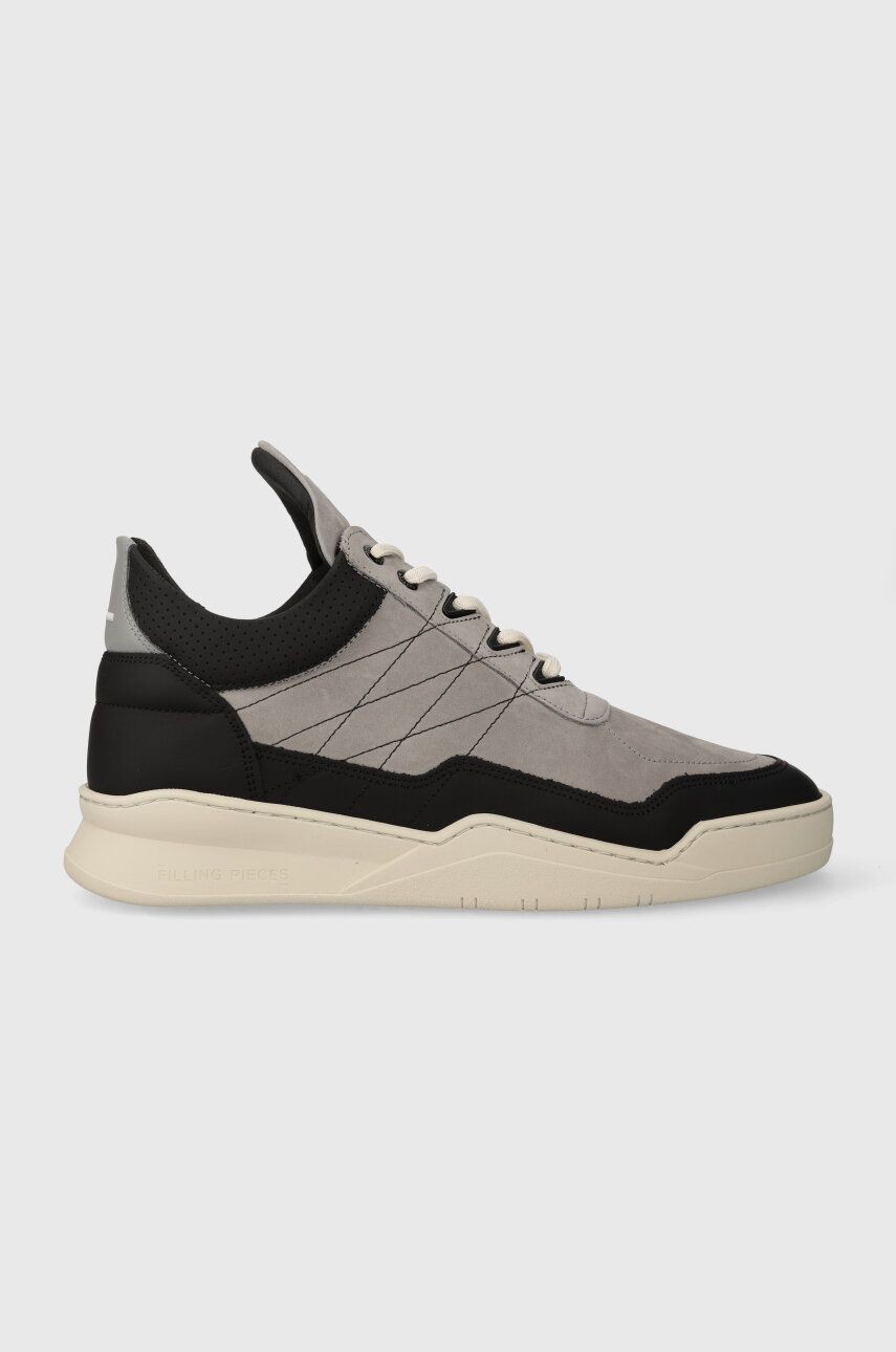 Kožené tenisky Filling Pieces Low Top Tweek šedá farba, 10127681878