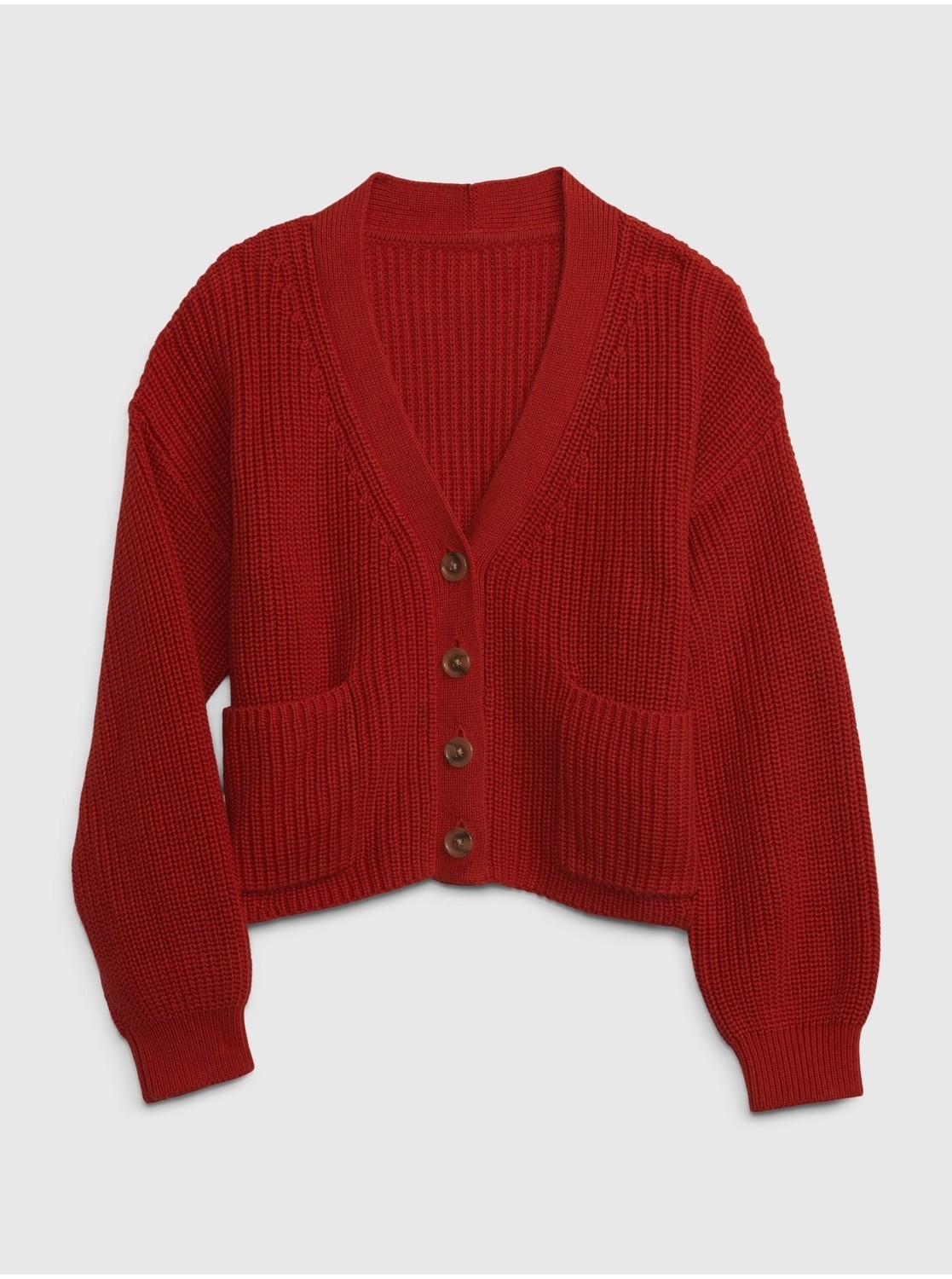 Červený dievčenský kardigan Gap