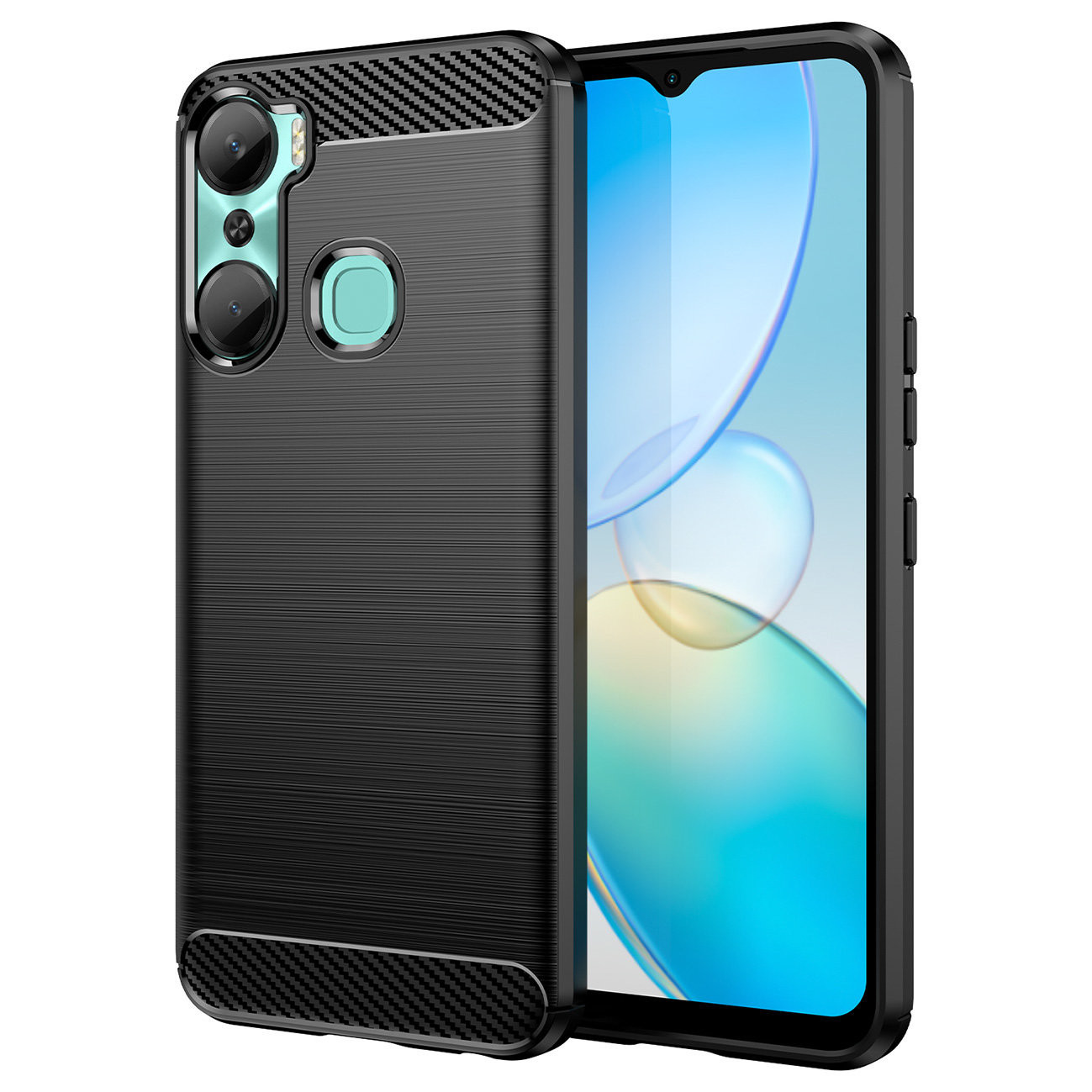 IZMAEL Infinix Hot 12 Pro Puzdro Carbon Bush TPU  KP27689 čierna
