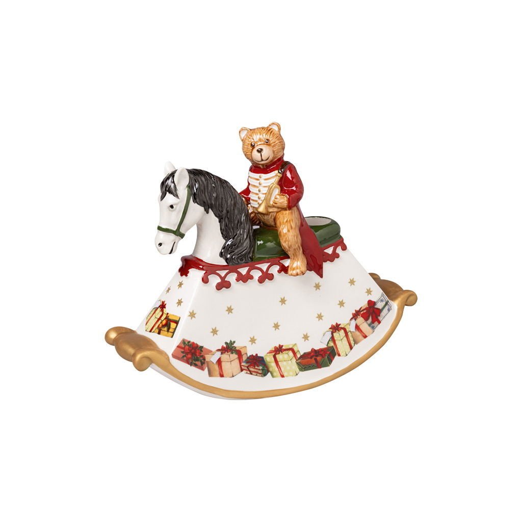Villeroy & Boch Svietnik v podobe hojdajúceho koňa Christmas Toys, 21,5 x 16,9 cm 14-8327-6551