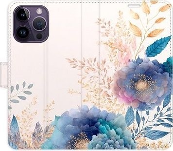 iSaprio flip puzdro Ornamental Flowers 03 na iPhone 14 Pro Max