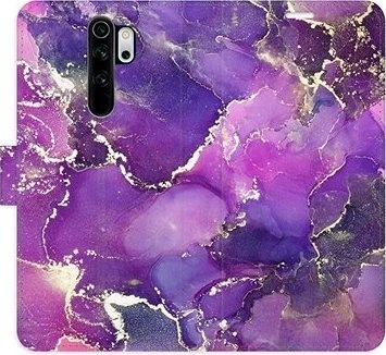 iSaprio flip puzdro Purple Marble na Xiaomi Redmi Note 8 Pro