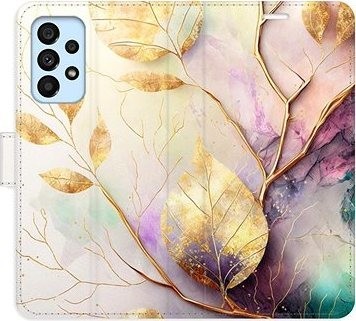 iSaprio flip puzdro Gold Leaves 02 pre Samsung Galaxy A53 5G