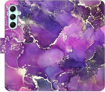 iSaprio flip puzdro Purple Marble pre Samsung Galaxy A34 5G