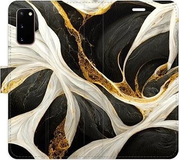 iSaprio flip puzdro BlackGold Marble na Samsung Galaxy S20