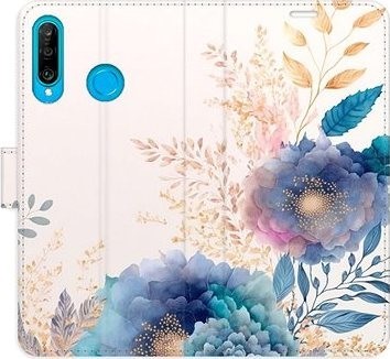 iSaprio flip puzdro Ornamental Flowers 03 pre Huawei P30 Lite
