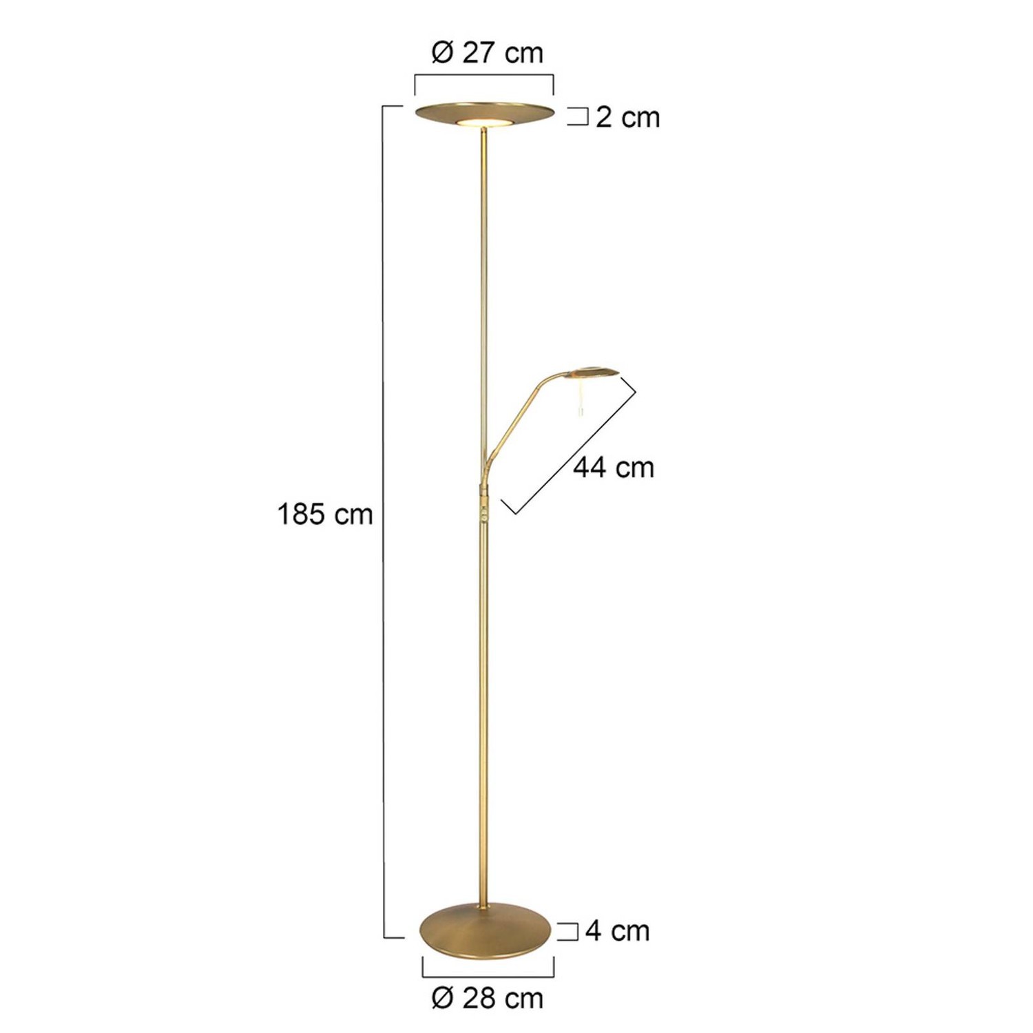 LED lampa osvetľujúca strop Zodiac s LED, mosadzná