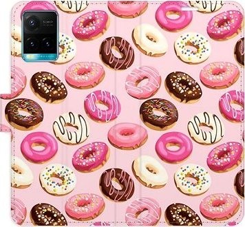 iSaprio flip puzdro Donuts Pattern 03 na Vivo Y21/Y21s/Y33s