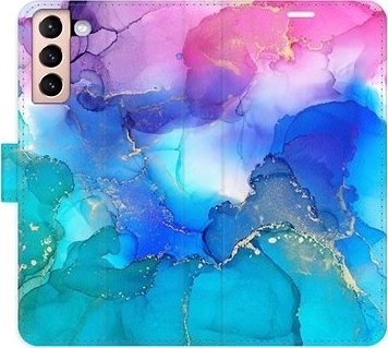 iSaprio flip puzdro BluePink Paint na Samsung Galaxy S21