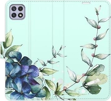 iSaprio flip puzdro Blue Flowers pre Samsung Galaxy A22 5G