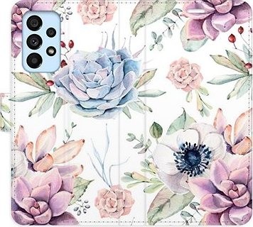 iSaprio flip puzdro Succulents Pattern na Samsung Galaxy A53 5G
