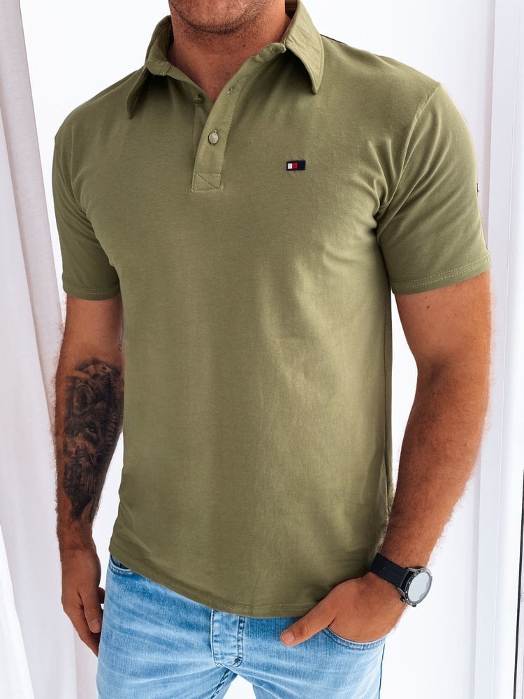 Dstreet khaki mens polo shirt