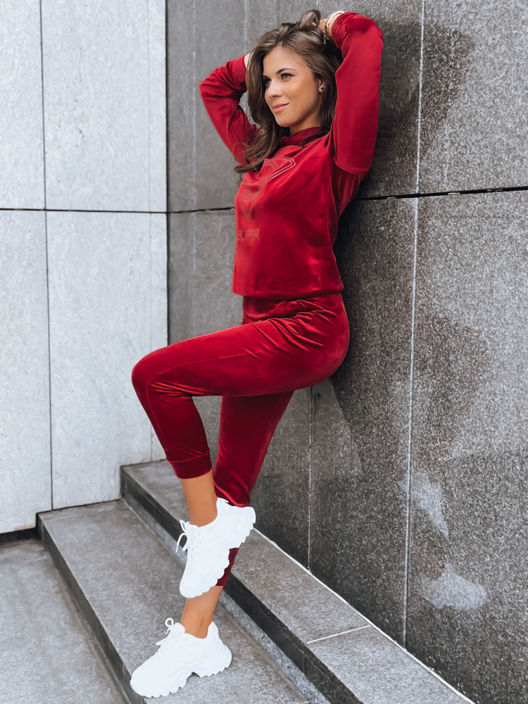 Women's Burgundy Velor Set Vogue Velor Dstreet