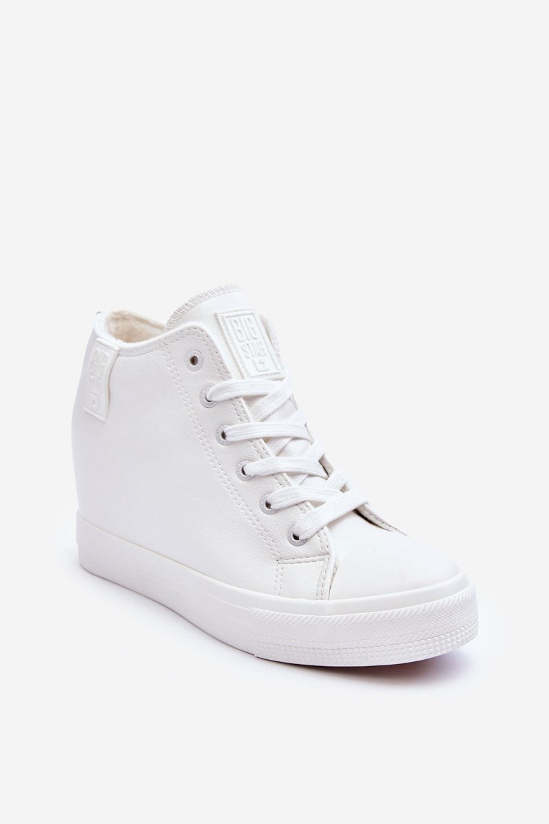 Women's Leather Sneakers on the Big Star MM274002 Women's Sneakers White