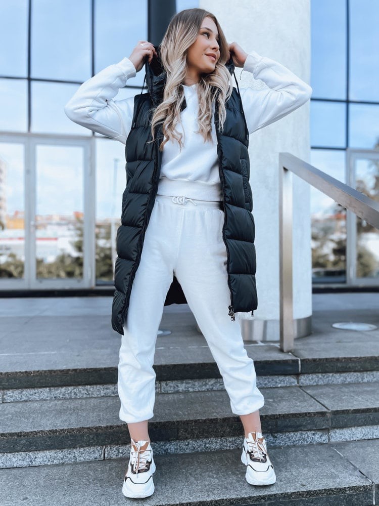 Women's quilted vest FAR AWAY black Dstreet