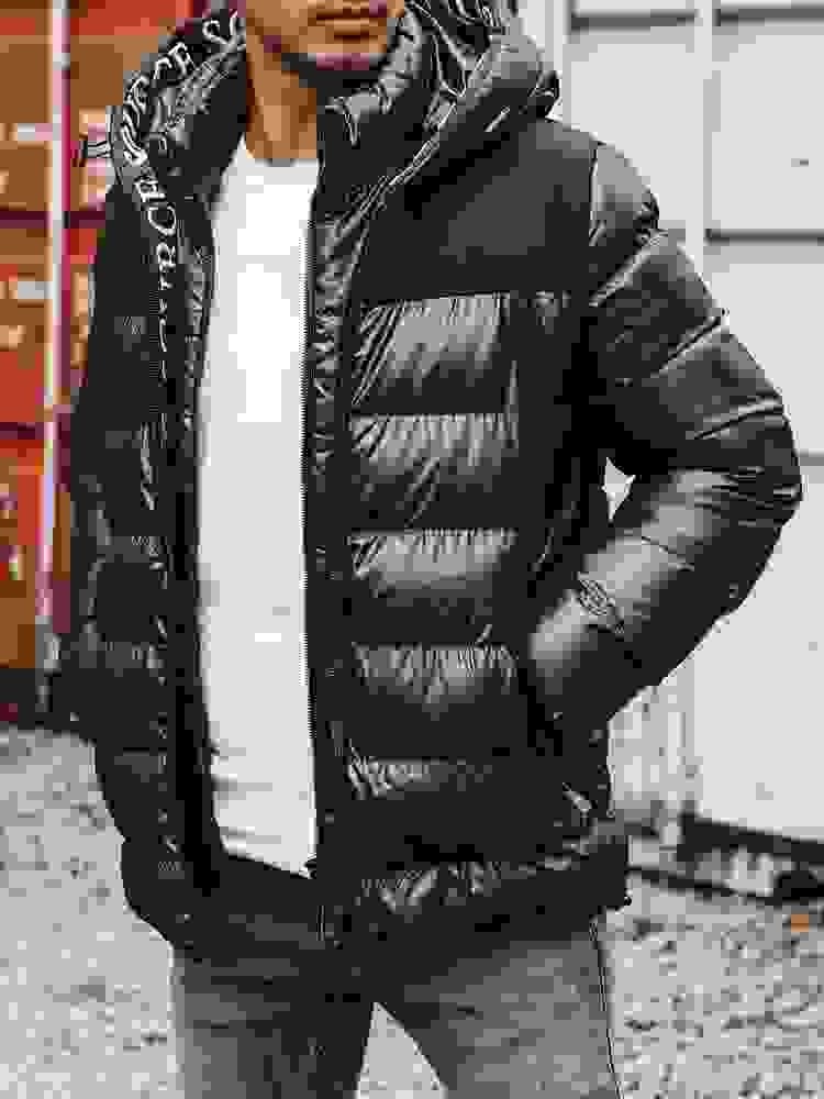 Men's Dark Blue Quilted Jacket Dstreet