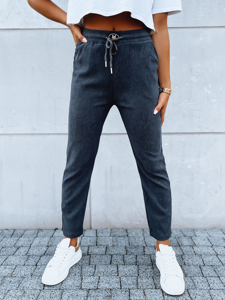 STARLUXE ladies sweatpants dark gray Dstreet