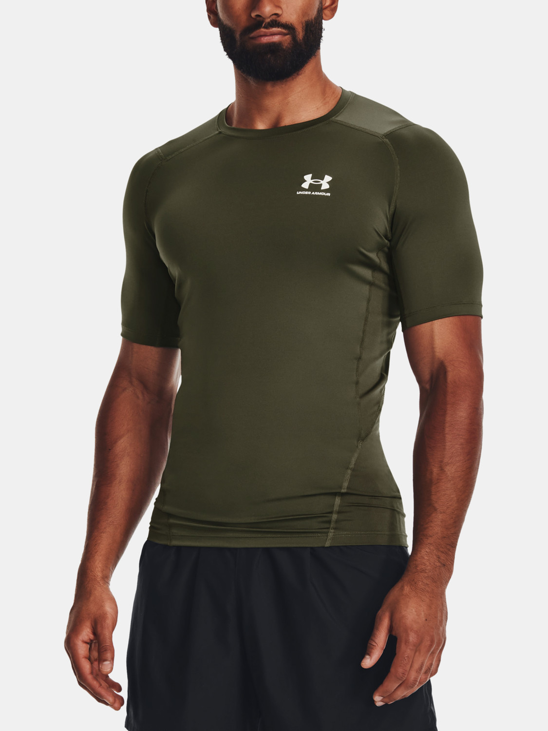 Under Armour T-Shirt UA HG Armour Comp SS-GRN - Men