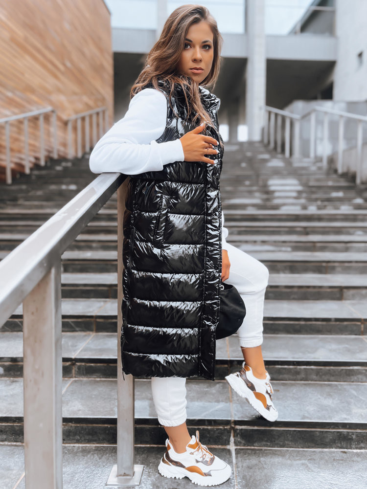 Women's quilted vest GANTINI black Dstreet