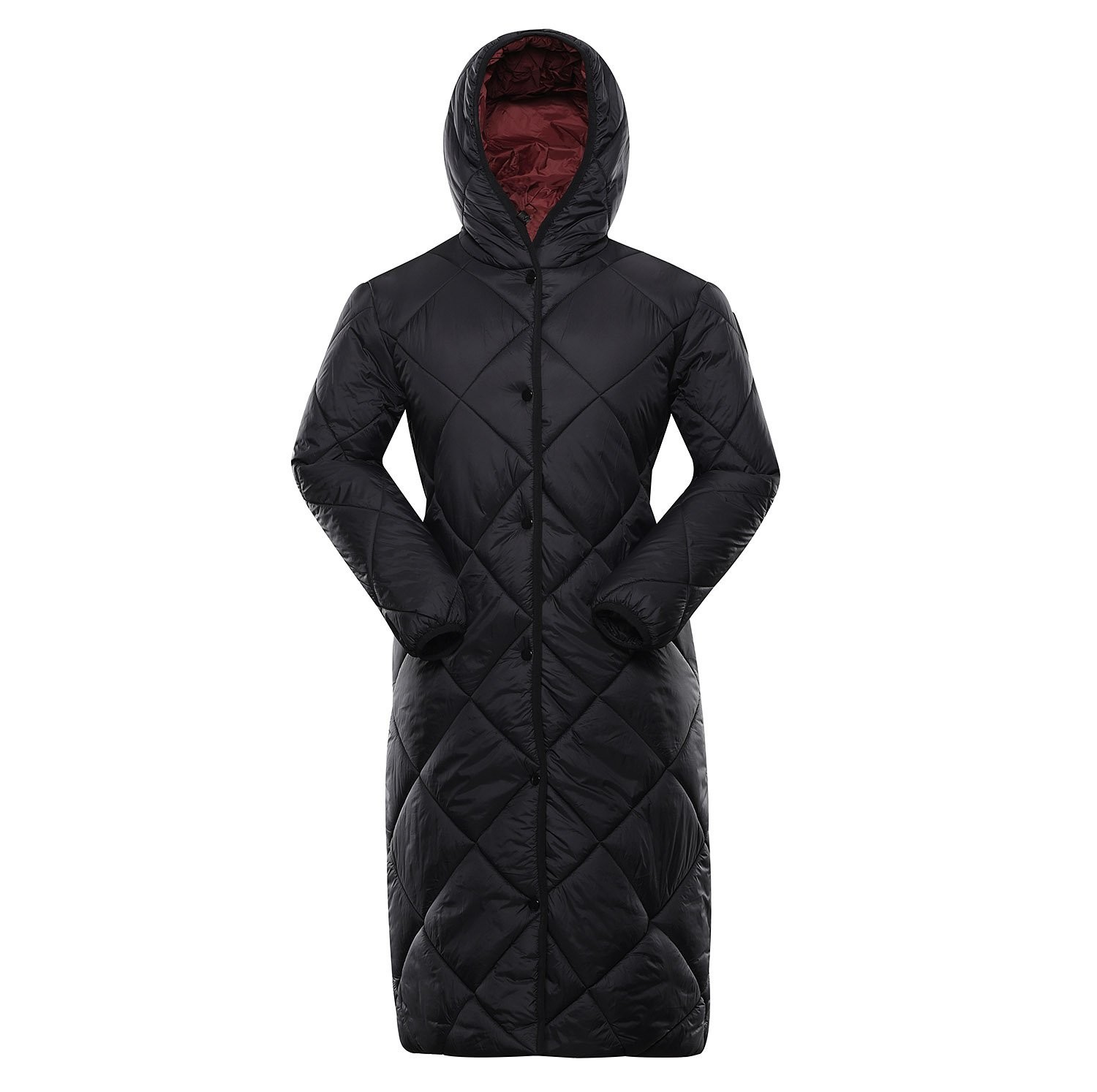 Women's coat nax NAX ZARGA black