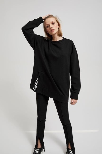 Oversize sweatshirt with slogan
