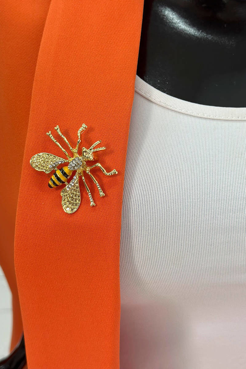 Brooch Bee A-2-21-9 black