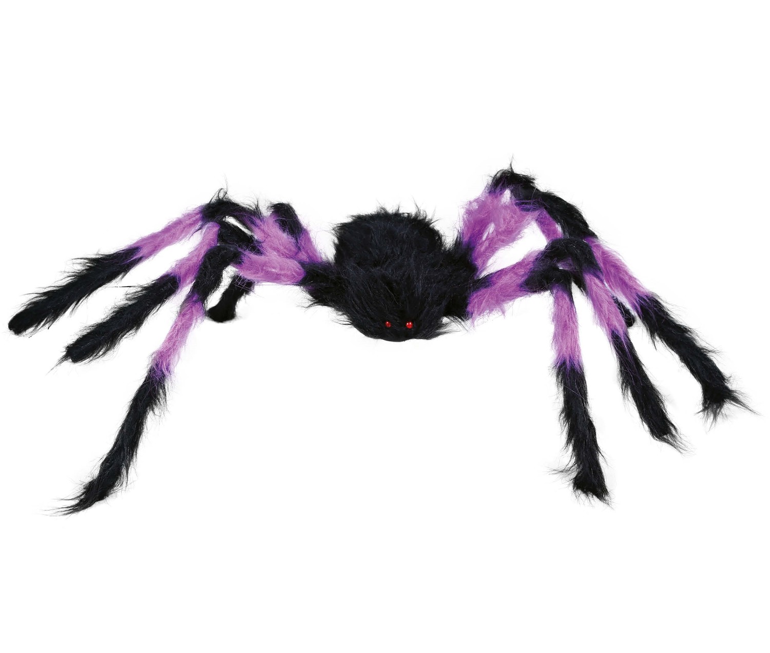 Guirca Halloweenska dekorácia - Fialový pavúk 75 cm