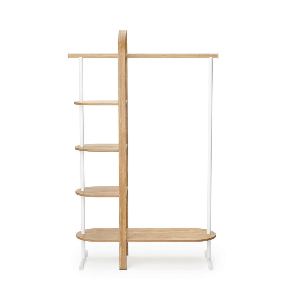 Umbra PREDSIEŇOVÁ SKRIŇA, prírodné farby, biela, jaseň, eukalyptové drevo, 106/167/39 cm