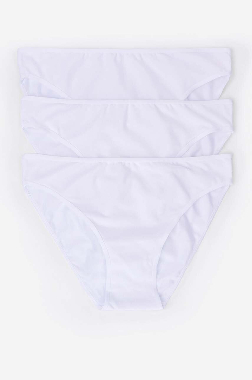Nohavičky women'secret 3-pak biela farba