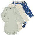 Pyžamá Petit Bateau  BODY US ML VINTSTAR PACK X3