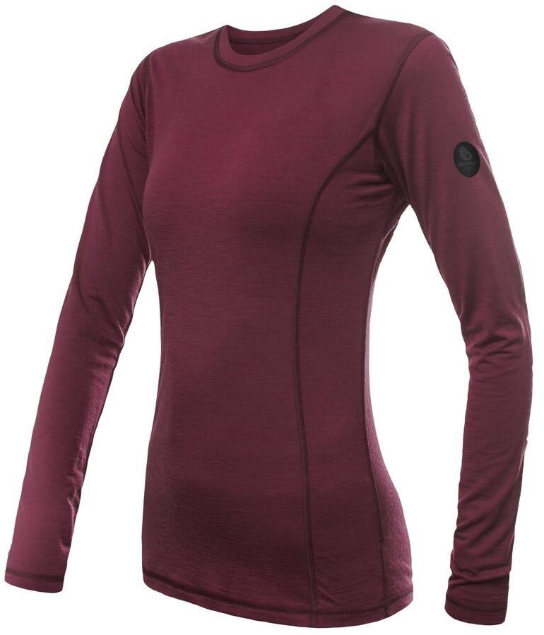 Sensor Merino Air dámské triko dl.rukáv port red
