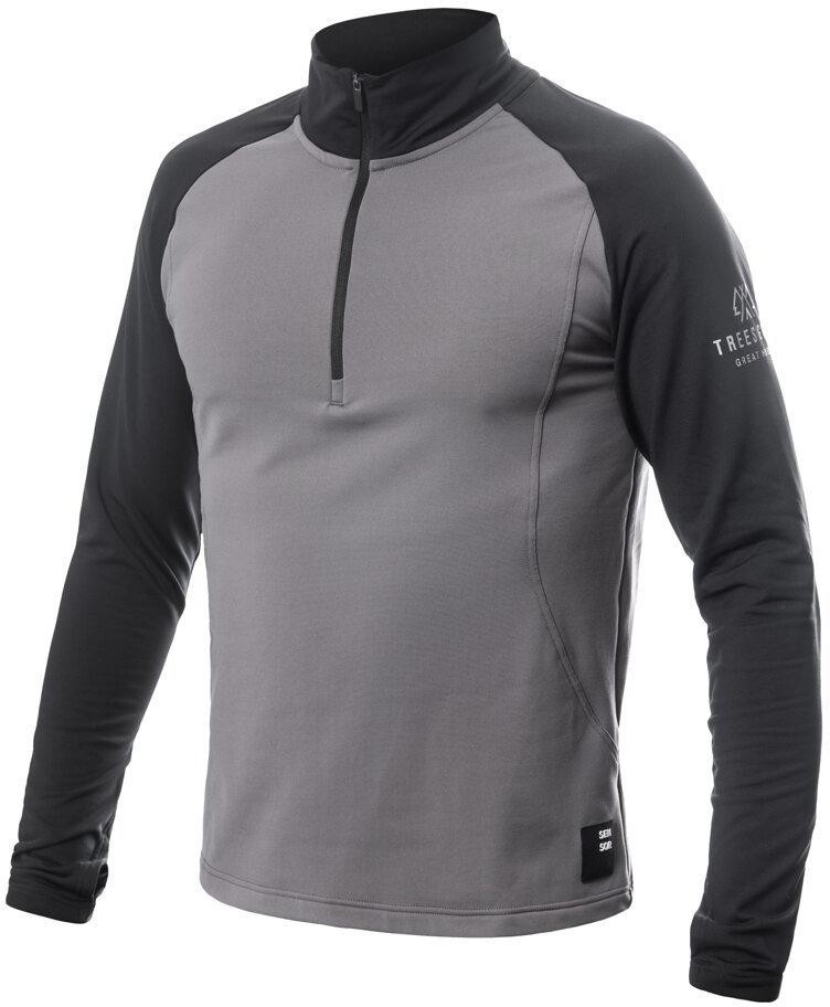 Sensor Coolmax Thermo pánská mikina zip steel gray/černá