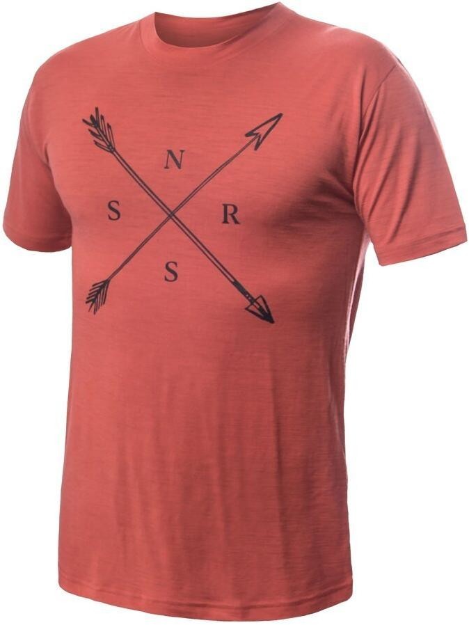 Sensor Merino Active Snsr pánské triko kr.rukáv terracotta