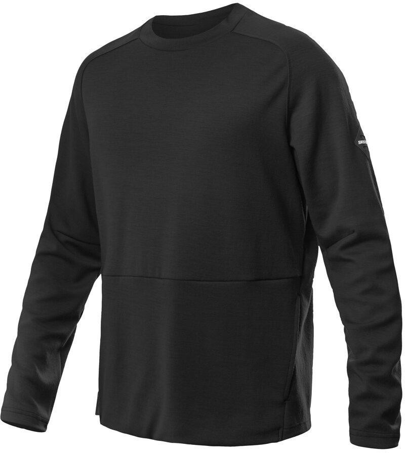 Sensor Merino Upper traveller pánská mikina černá