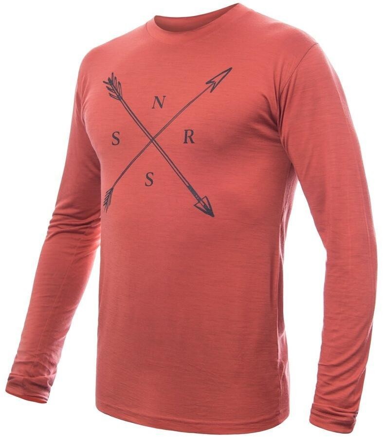 Sensor Merino Active Snsr pánské triko dl.rukáv terracotta