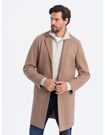 Pánsky kabát V7 OM-COWC-0104 béžový