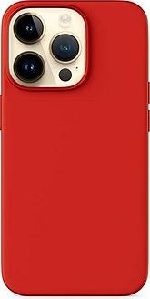 Epico Mag+ silikónový kryt na iPhone 15 Plus s podporou MagSafe – tmavočervený