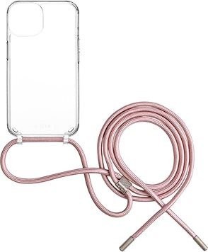 FIXED Pure Neck AntiUV s ružovou šnúrkou na krk na Apple iPhone 15
