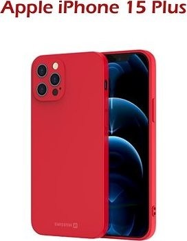 Swissten Soft Joy na Apple iPhone 15 Plus červené