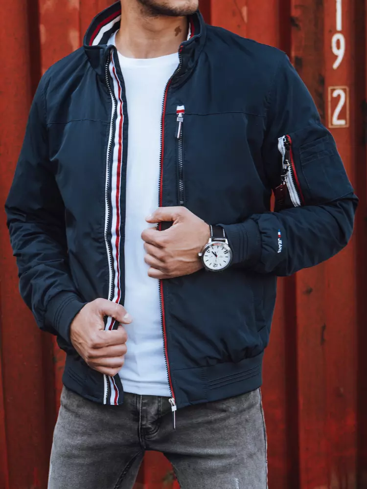 Men's Dark Blue Transition Jacket Dstreet