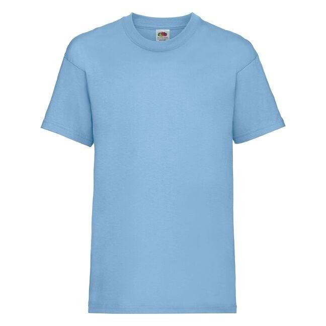 Blue Fruit of the Loom Cotton T-shirt