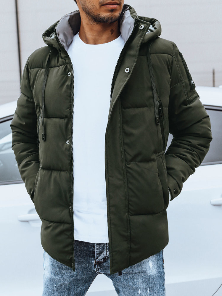 Men's Winter Quilted Jacket Dstreet Green