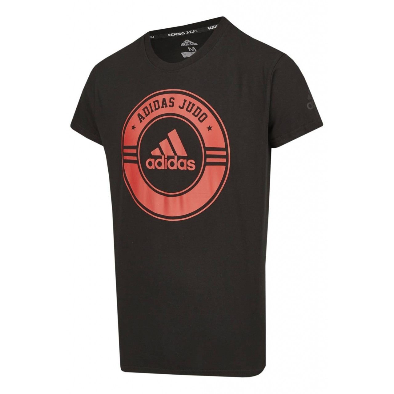 Triko s krátkým rukávem Adidas Judo Combat - čierne-červené, M