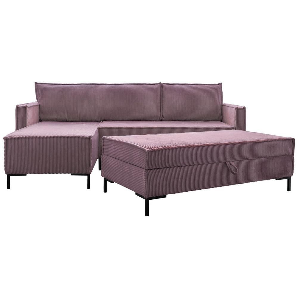 Rohová Sedacia Súprava Lincoln, Staroružová