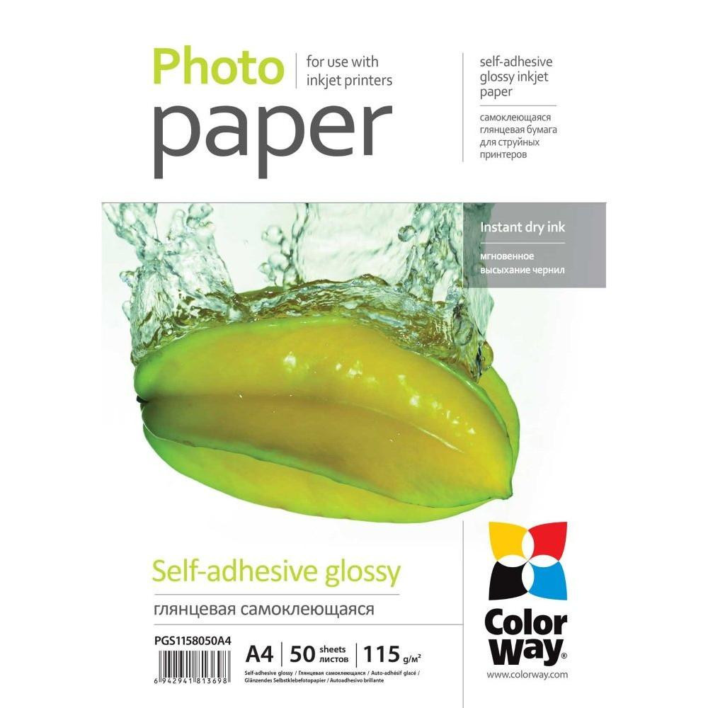 Fotopapier Glossy A4 50ks 115g COLORWAY