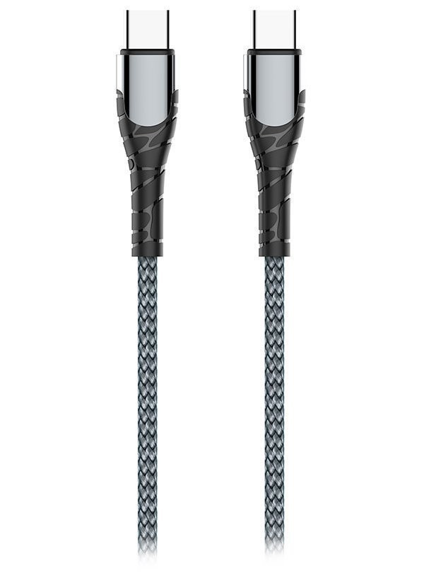 Colorway Dátový Kábel USB-C/ USB-C/ 3A/ Fast Charging 65W/ 1m/ Šedivý
