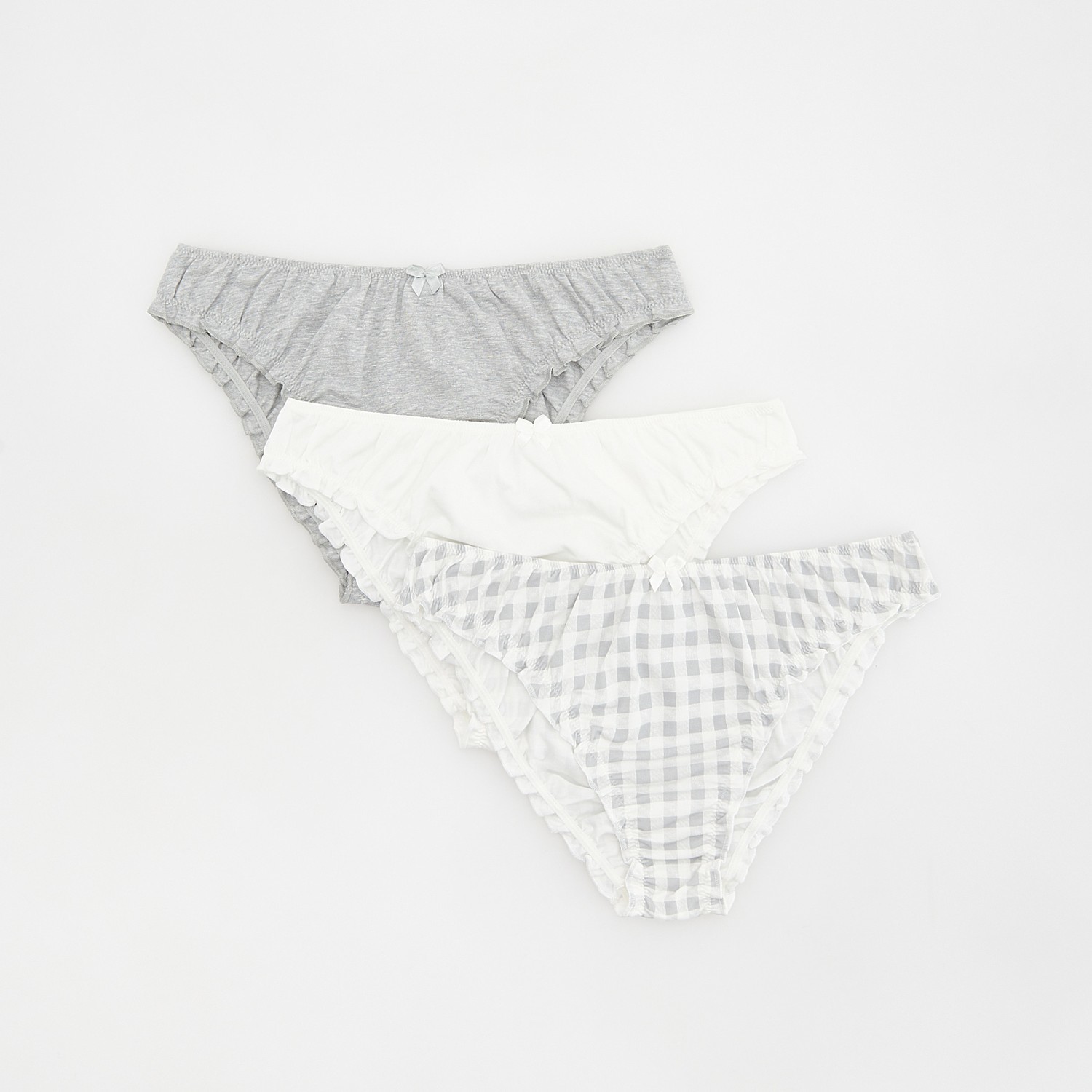 Reserved - Ladies` briefs multi - Svetlošedá