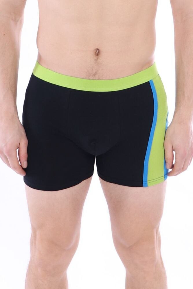 Pánske boxerky MBXL650-107 čierne s pruhom černá M